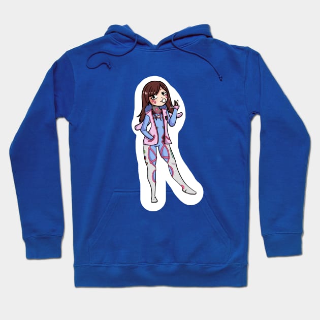 D.VA Fullbody Overwatch Hoodie by CandyCara